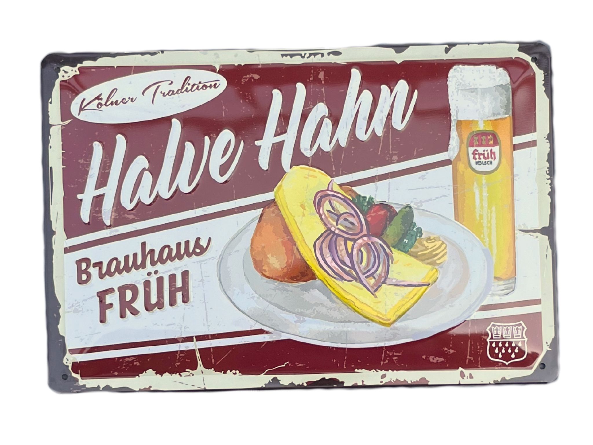 FRÜH Blechschild Halve Hahn