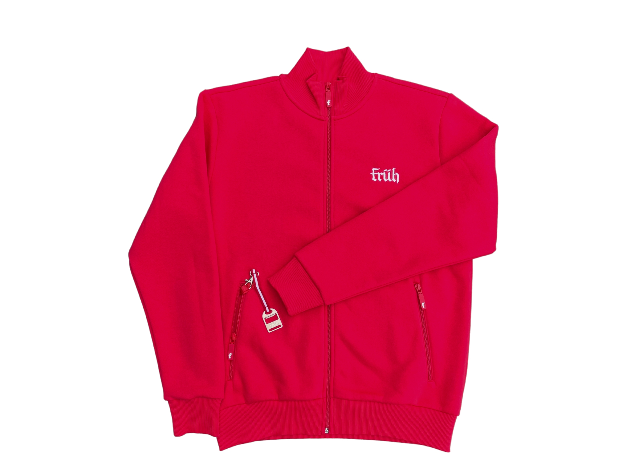 FRÜH Sweatjacke Rot mit Reißverschluss 3XL